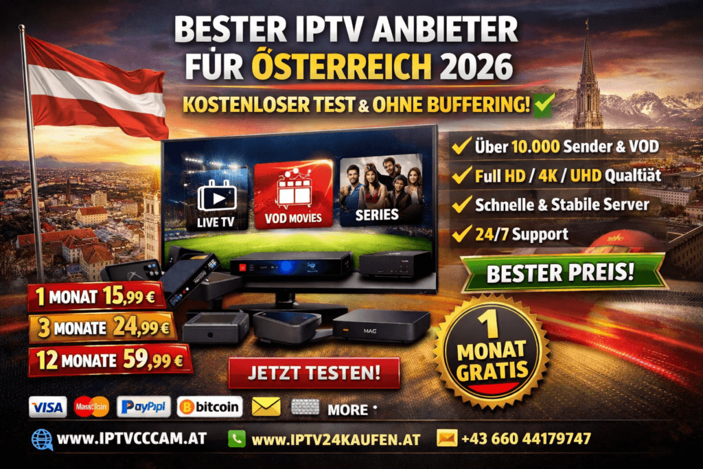Beste IPTV Anbieter Österreich 2026